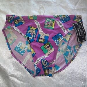 Playboy swimwear  Lifeguard Print Swim Briefs - Purple men size large